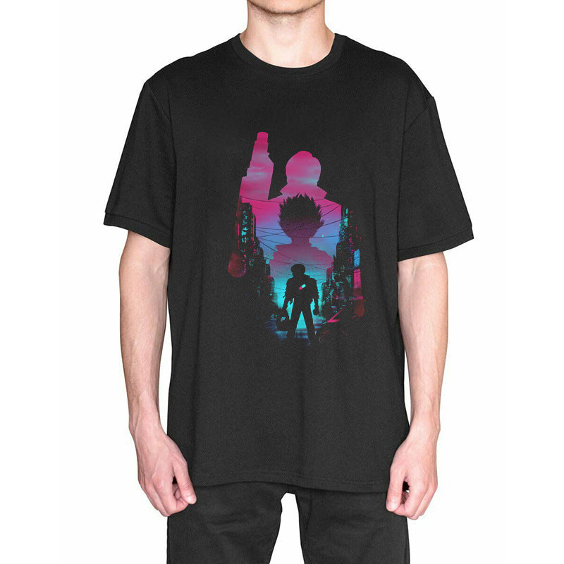 Neo Tokyo Awesome Guys T Shirt Man New Akira The Capsule T-Shirt Japan Anime Custom Tee Company T-shirts For Men