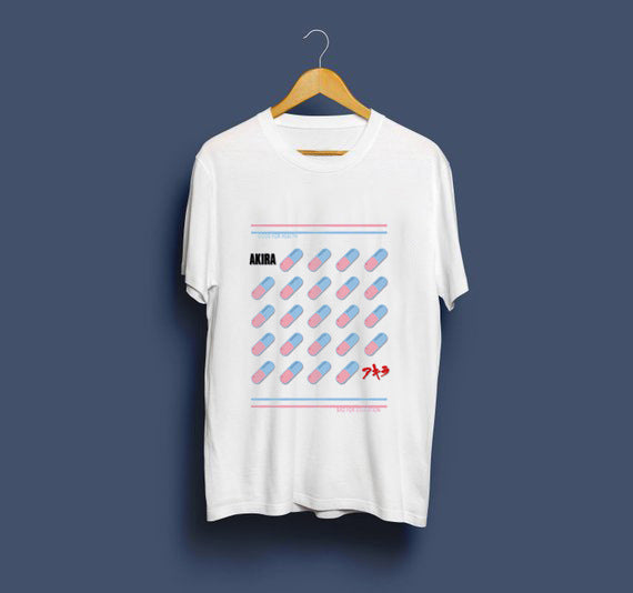 Neo Tokyo Awesome Guys T Shirt Man New Akira The Capsule T-Shirt Japan Anime Custom Tee Company T-shirts For Men