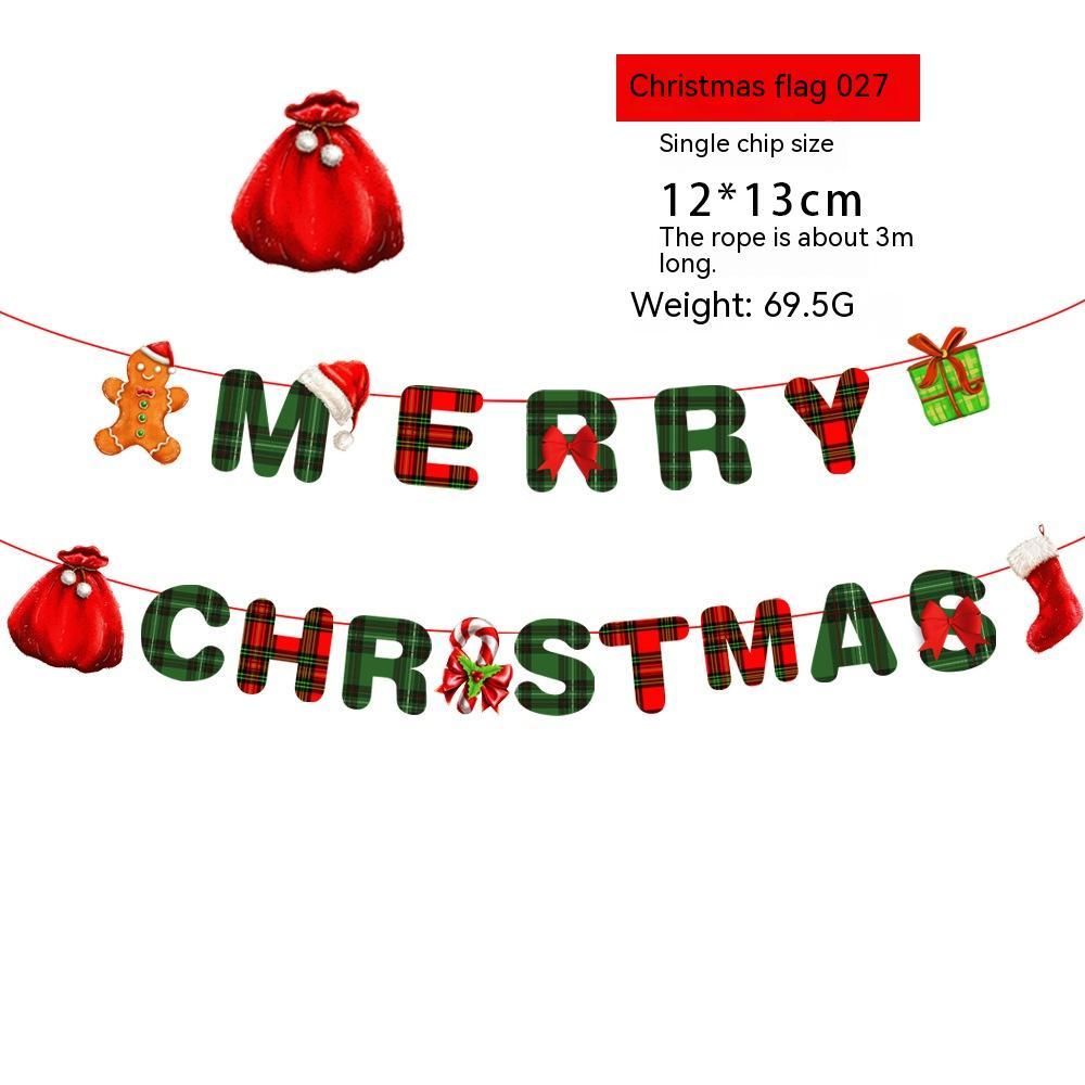 Stylish Christmas Decorations Hanging Flags