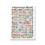 World Flags Country Posters Educational Banners Children Wall Painting Art Decoration